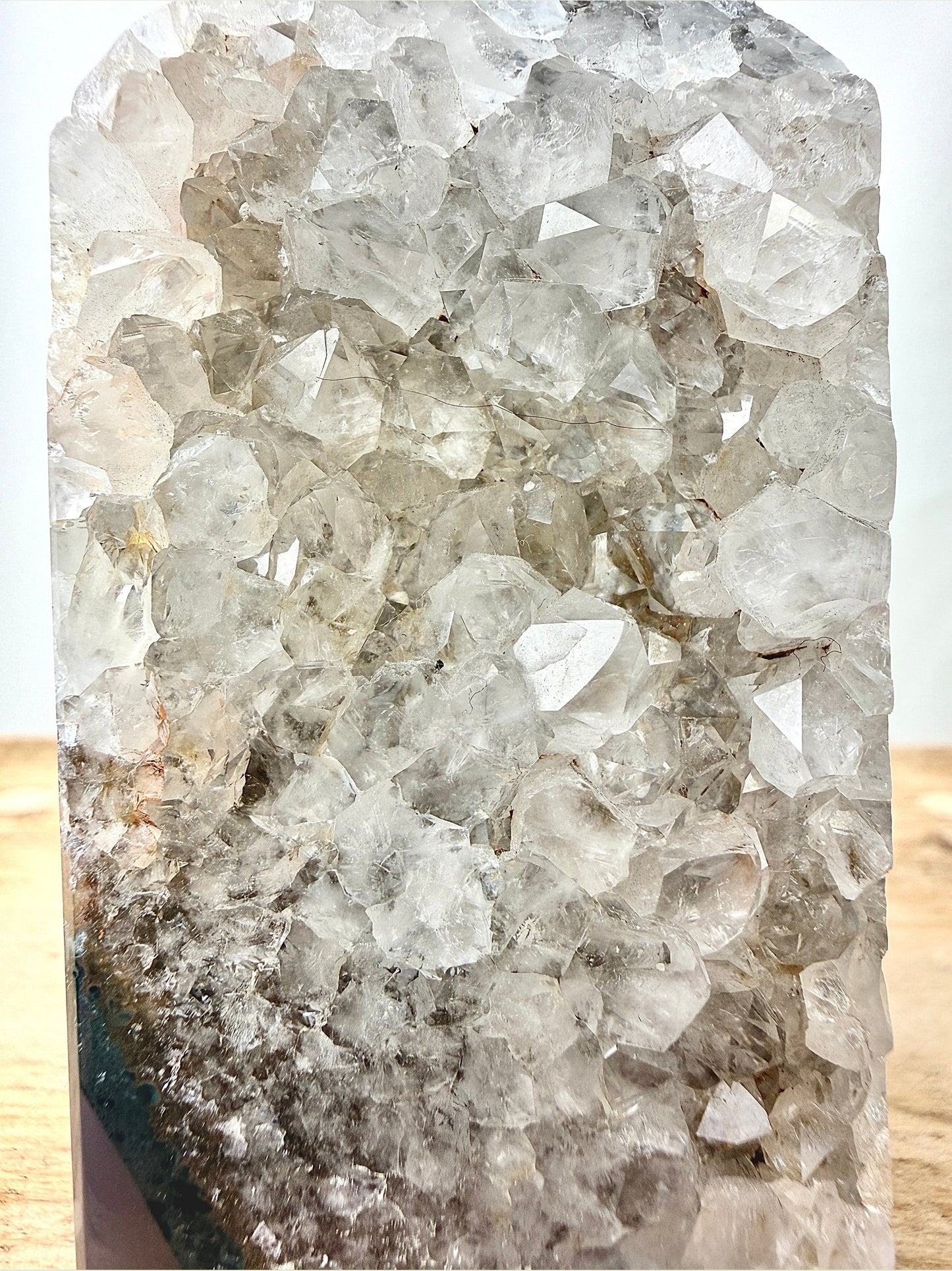 Grey Agate Point - Polished Druzy Crystal Tower - 0.30kg - Brazil (#3)
