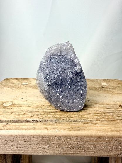 Part-Polished Amethyst Cut Base (#2) - 0.34kg - Brazil