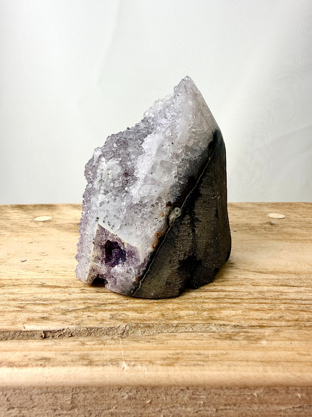 Part-Polished Amethyst Cut Base (#2)