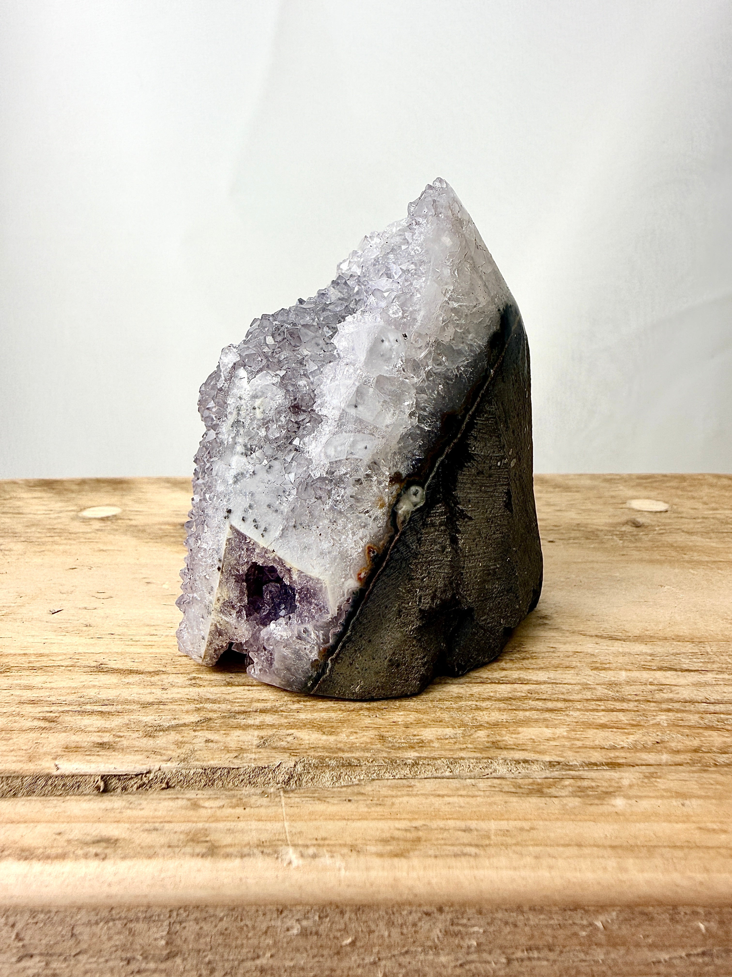 Part-Polished Amethyst Cut Base (#2)