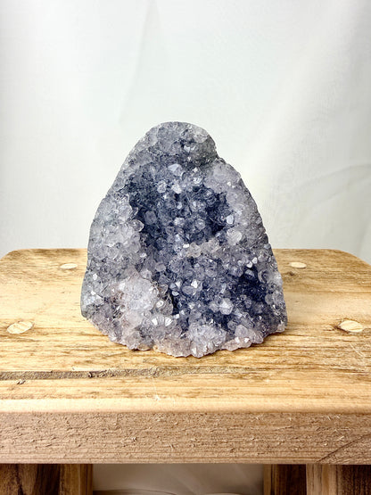 Part-Polished Amethyst Cut Base (#4) - 0.40kg - Brazil
