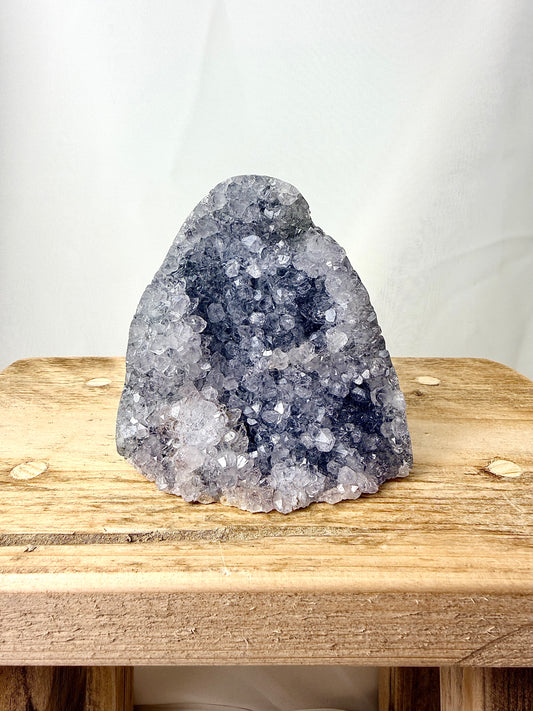 Part-Polished Amethyst Cut Base (#4) - 0.40kg - Brazil