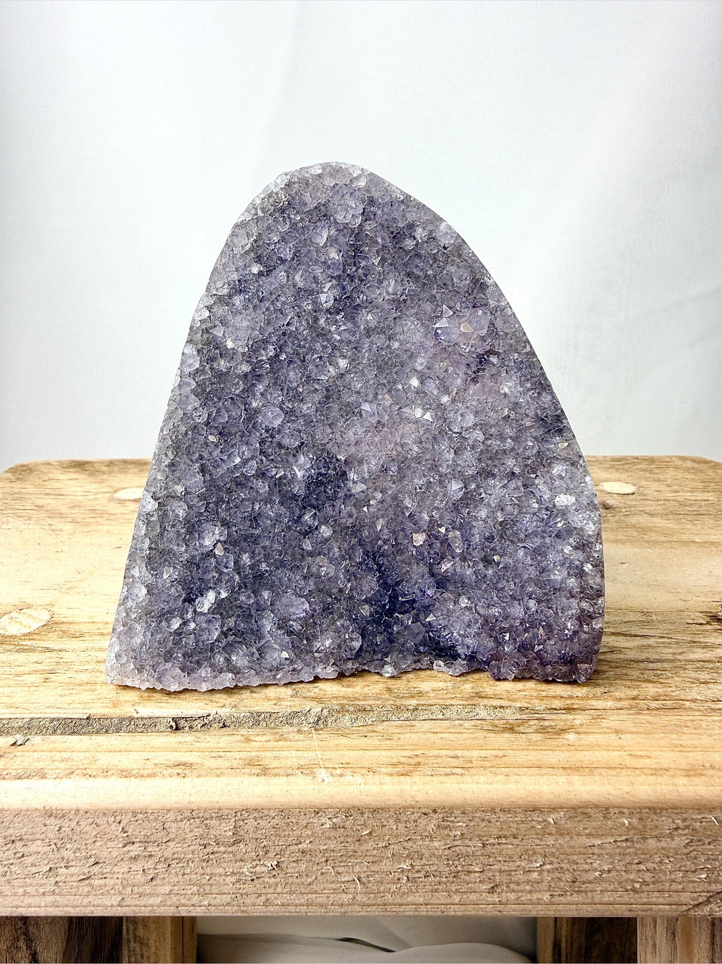 Part-Polished Amethyst Cut Base (#5) - 0.30kg - Brazil