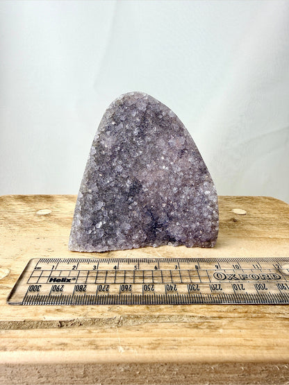 Part-Polished Amethyst Cut Base (#5) - 0.30kg - Brazil