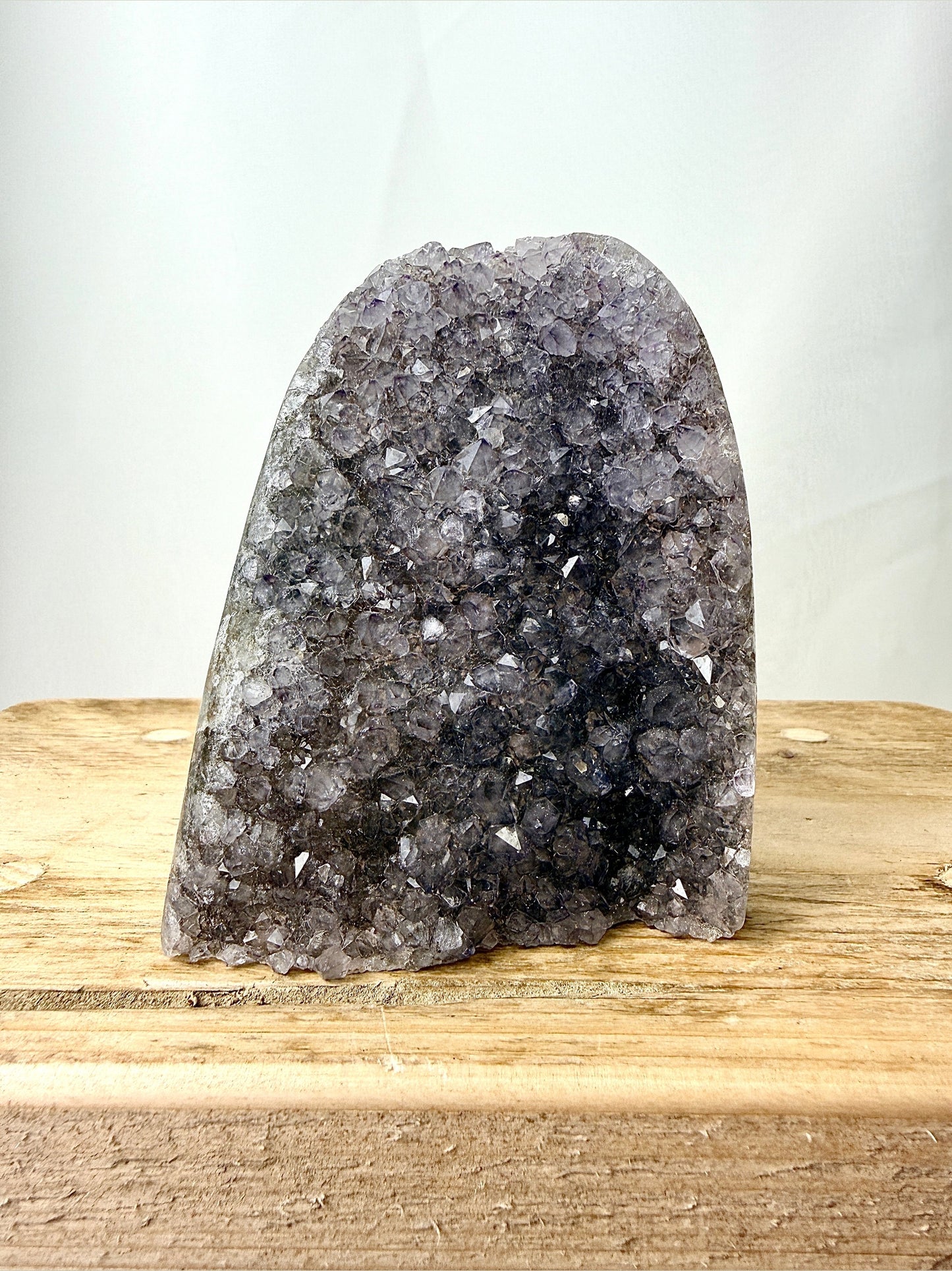 Part-Polished Amethyst Cut Base (#6) - 0.45kg - Brazil