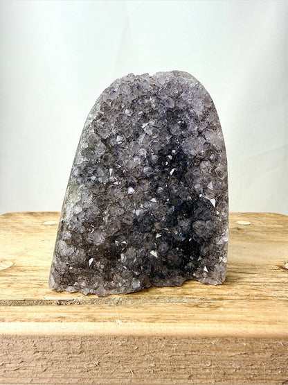 Part-Polished Amethyst Cut Base (#6) - 0.45kg - Brazil