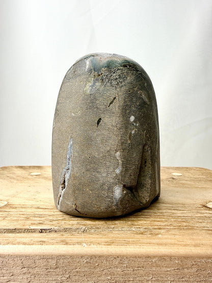 Part-Polished Amethyst Cut Base (#6) - 0.45kg - Brazil