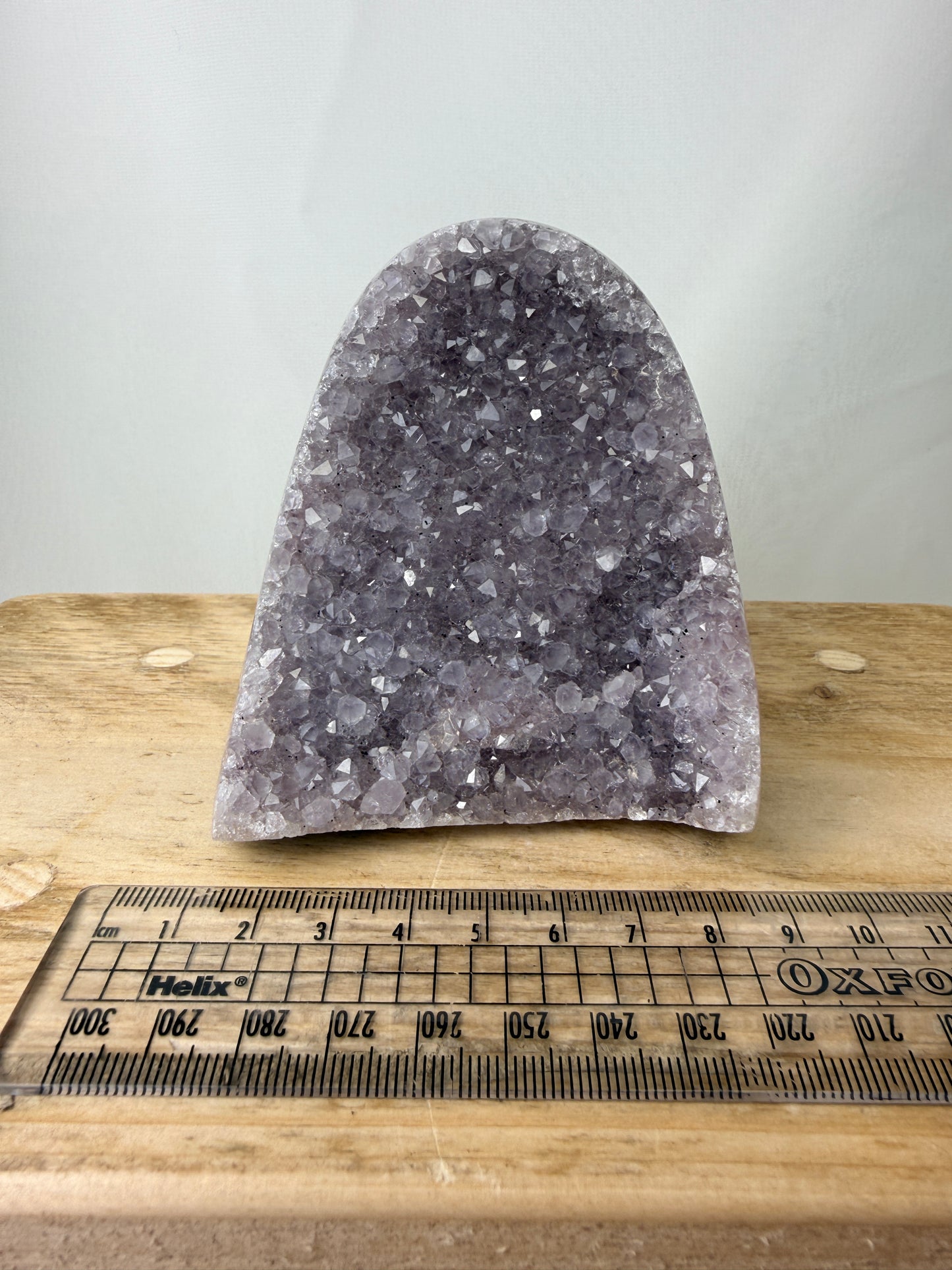 Part-Polished Amethyst Cut Base (#7) - 0.66kg - Brazil