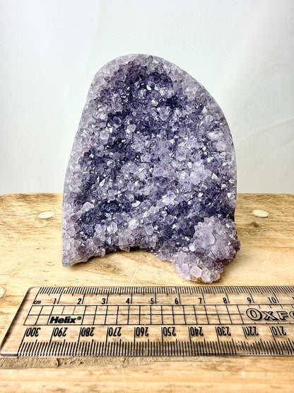 Part-Polished Amethyst Cut Base (#8) - 0.75kg - Brazil