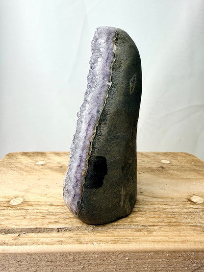 Part-Polished Amethyst Cut Base (#9) - 0.93kg - Brazil