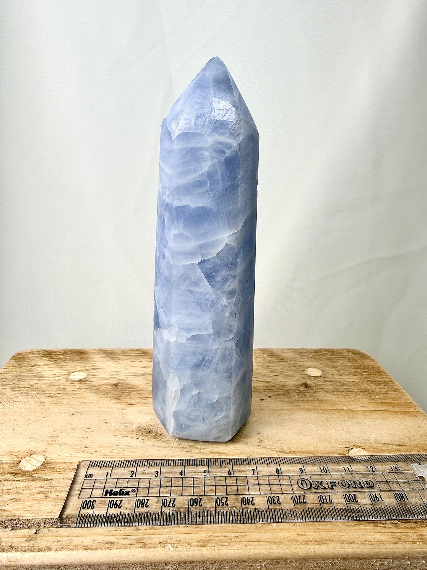 Blue Calcite Point (#1) - 0.54kg - Madagascar