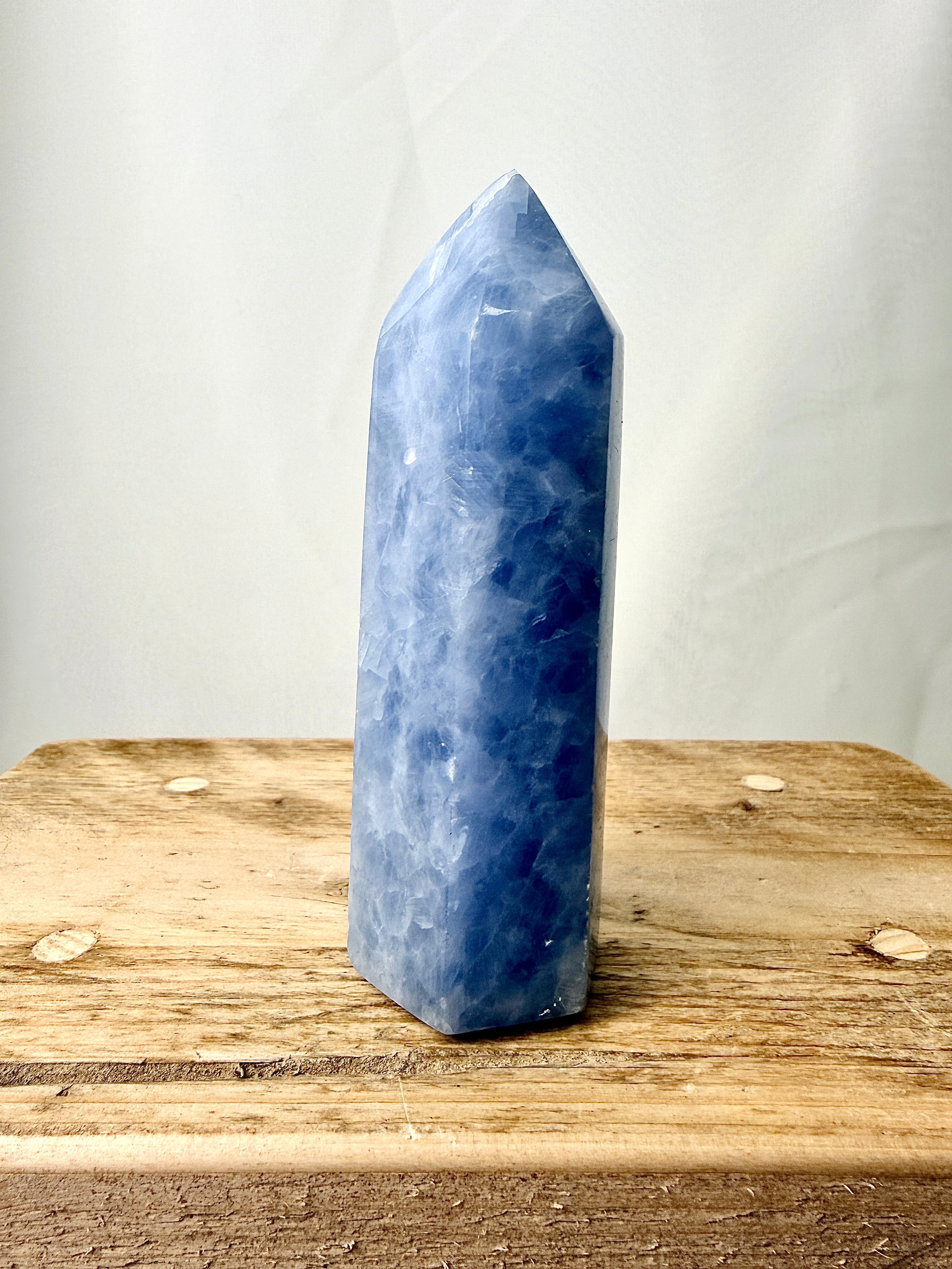 Blue Calcite Point (#2)