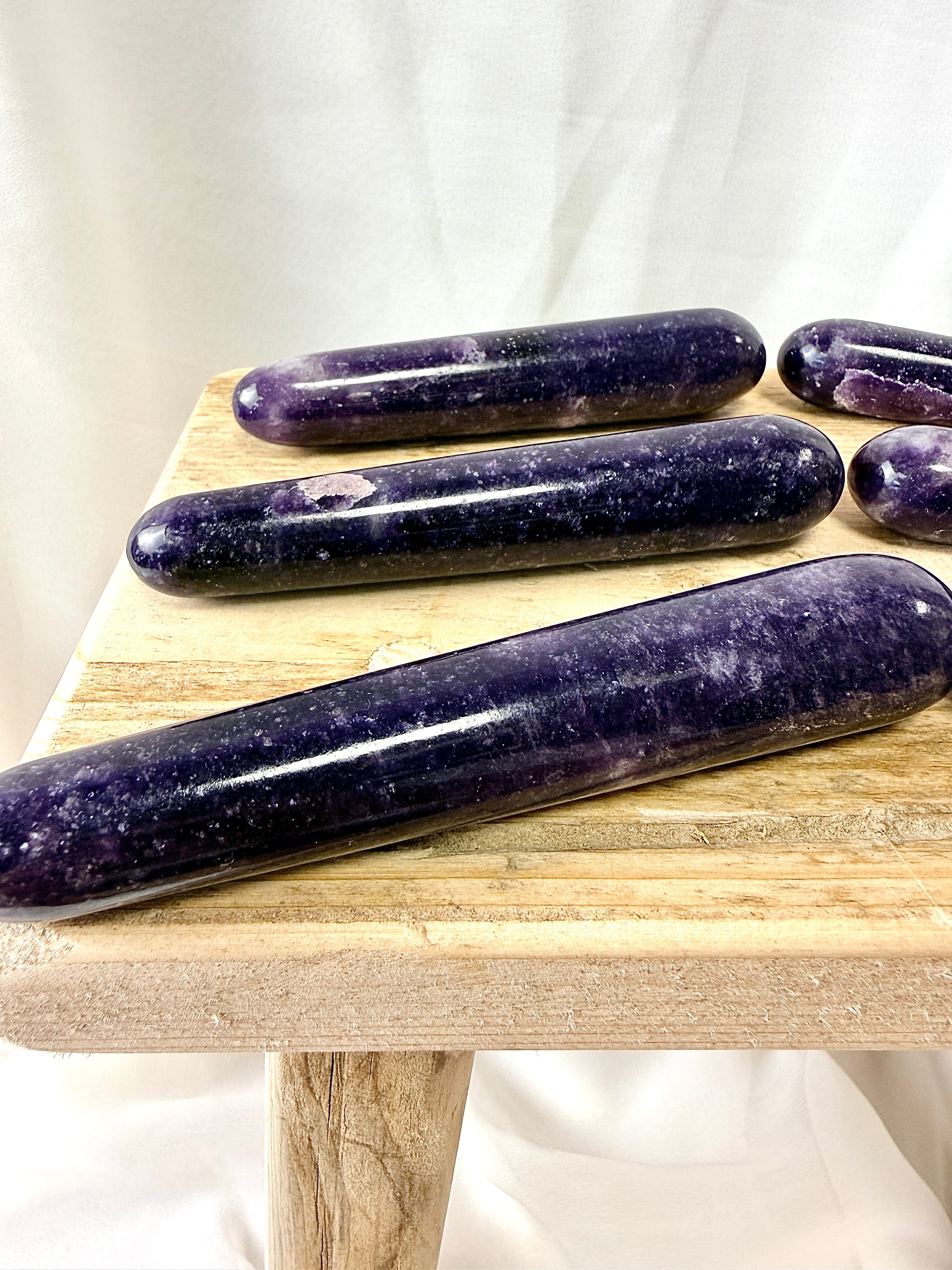 Natural Lepidolite Crystal Wand