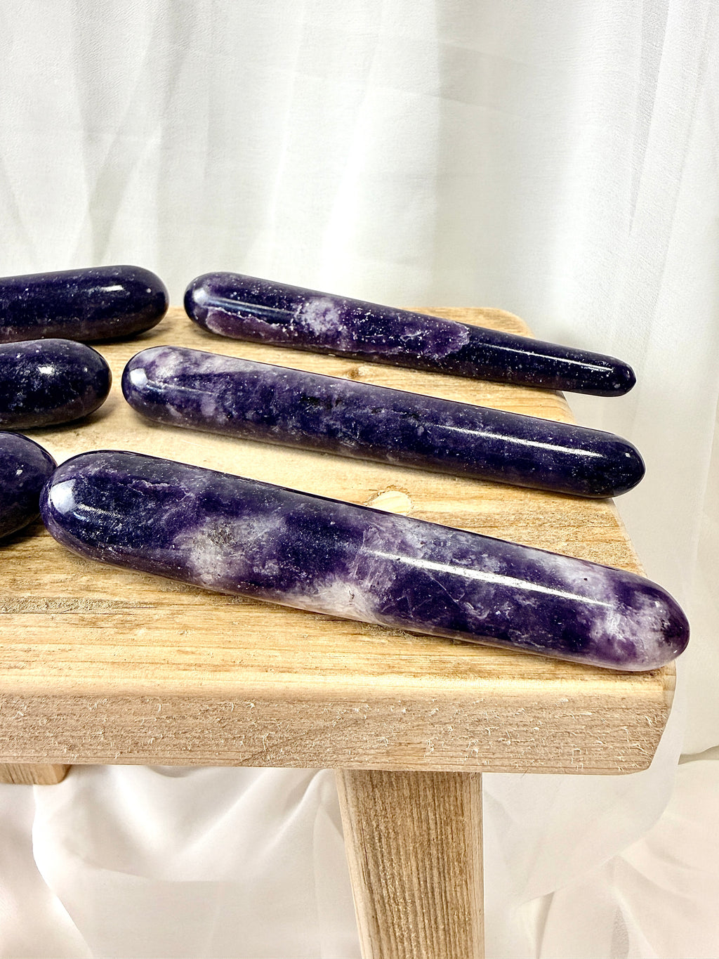 Natural Lepidolite Crystal Wand