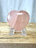 Natural Rose Quartz Crystal Heart