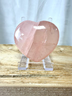 Natural Rose Quartz Crystal Heart
