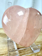 Natural Rose Quartz Crystal Heart