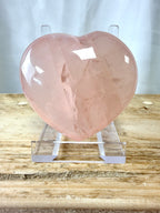 Natural Rose Quartz Crystal Heart