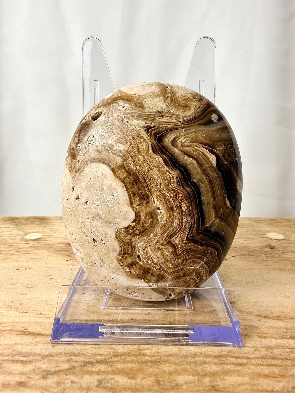 Large Chocolate Calcite Palmstone