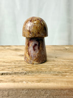 Strawberry Calcite Mushroom (#1)