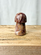 Strawberry Calcite Mushroom (#1)