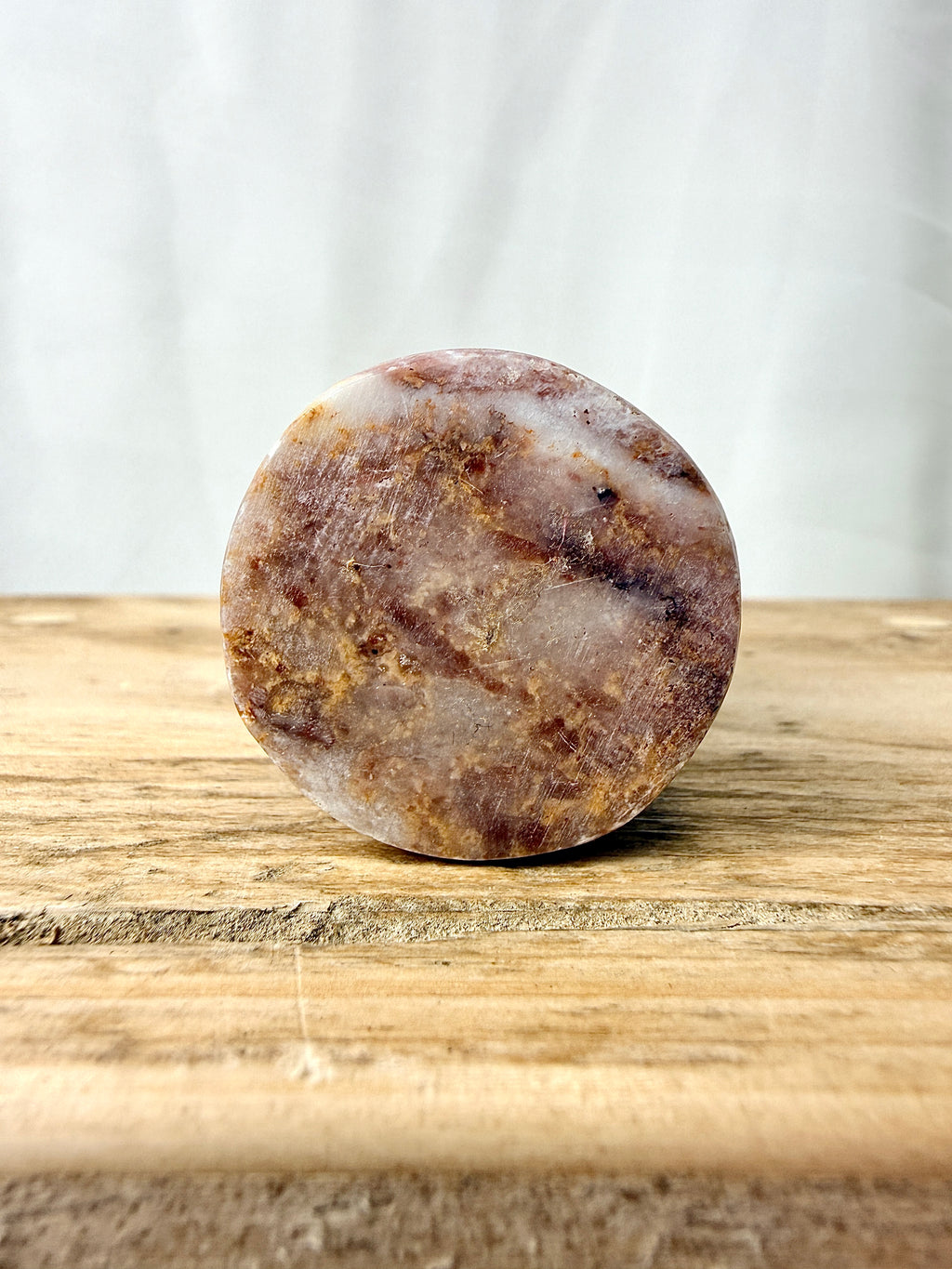 Strawberry Calcite Mushroom (#1)