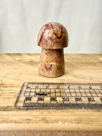 Strawberry Calcite Mushroom (#1)