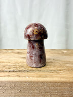 Strawberry Calcite Mushroom (#2)