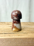 Strawberry Calcite Mushroom (#3)