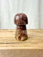 Strawberry Calcite Mushroom (#3)