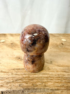 Strawberry Calcite Mushroom (#3)
