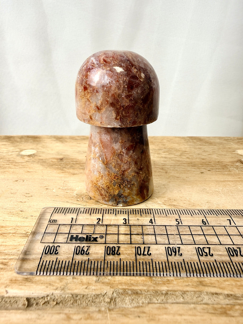 Strawberry Calcite Mushroom (#3)