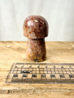 Strawberry Calcite Mushroom (#3)