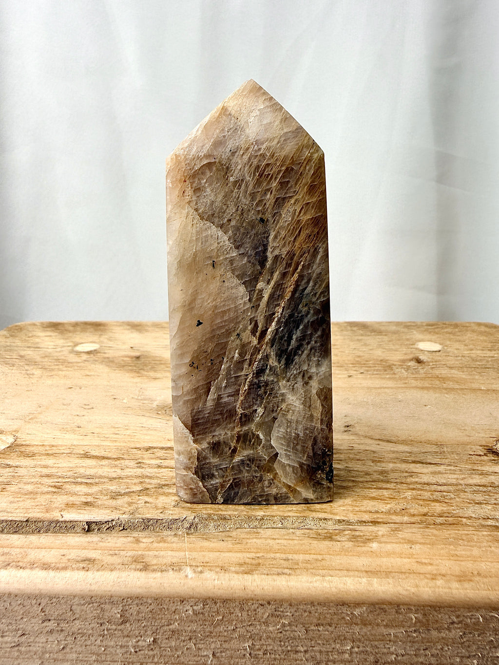 Natural Sunstone Moonstone Crystal Tower