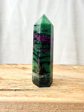 Ruby in Zoisite Polished Point