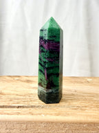 Ruby in Zoisite Polished Point