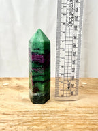 Ruby in Zoisite Polished Point
