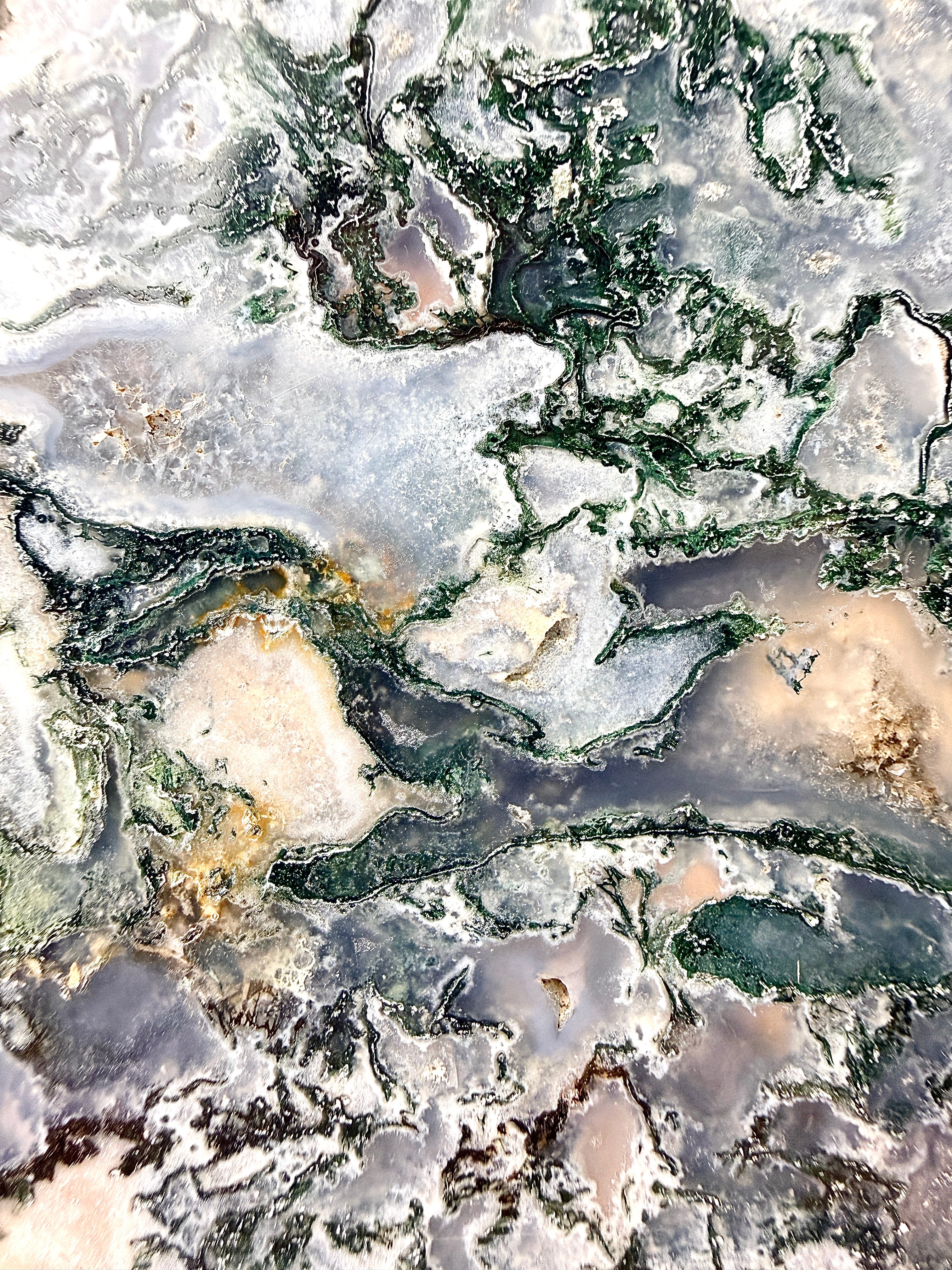 Moss Agate Slice (#1)