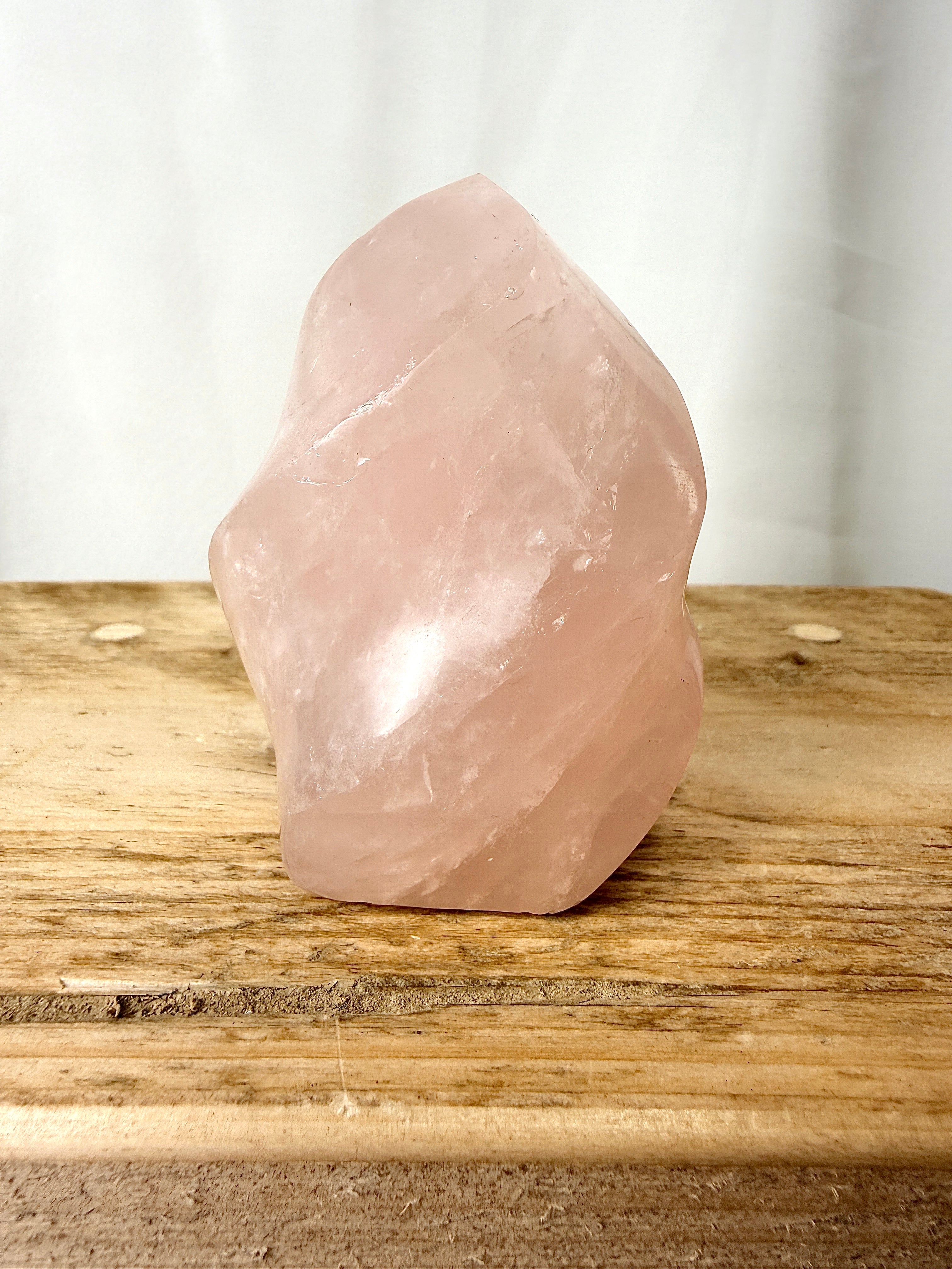 Small Rose Quartz Flame
