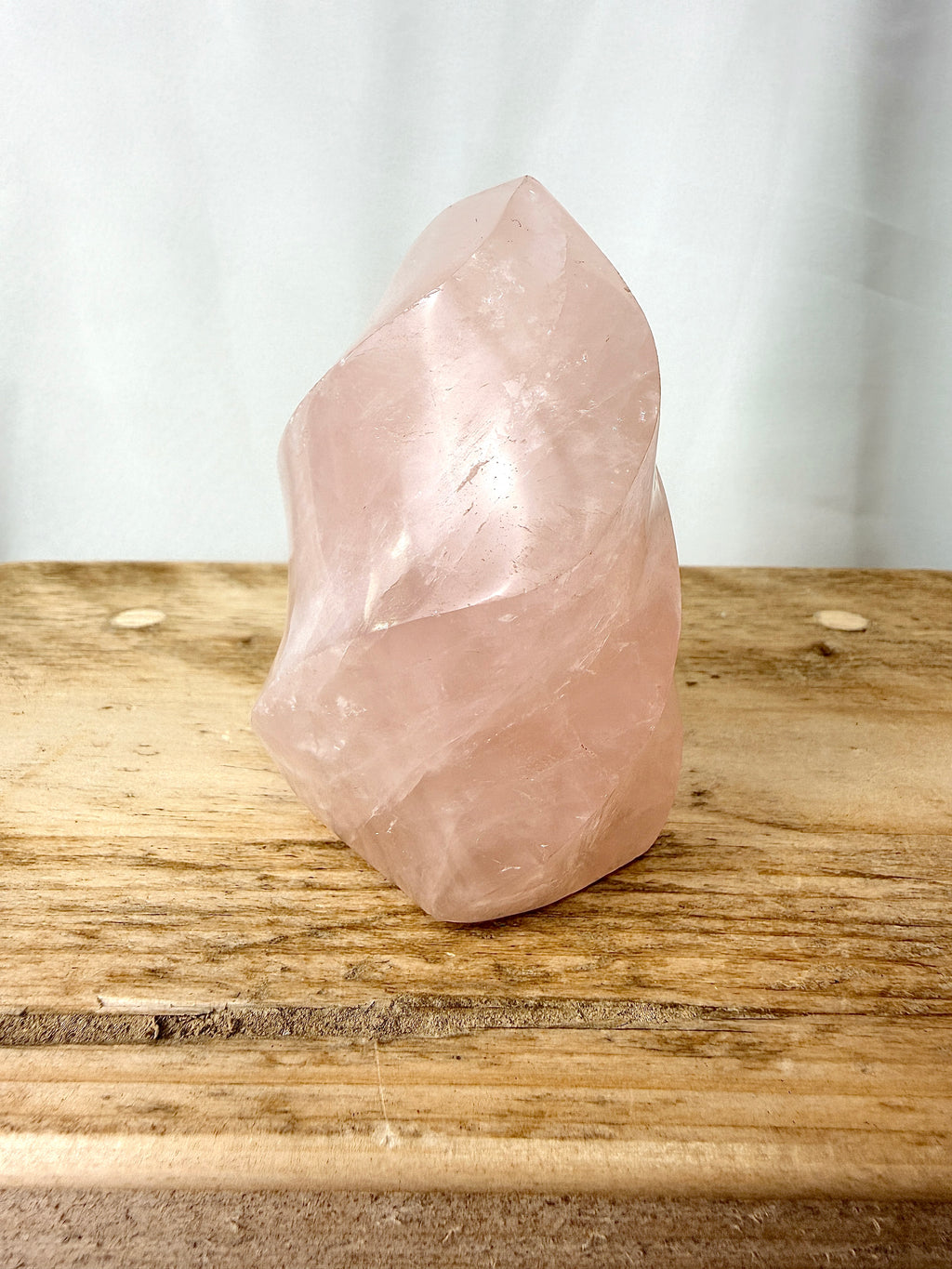 Small Rose Quartz Flame