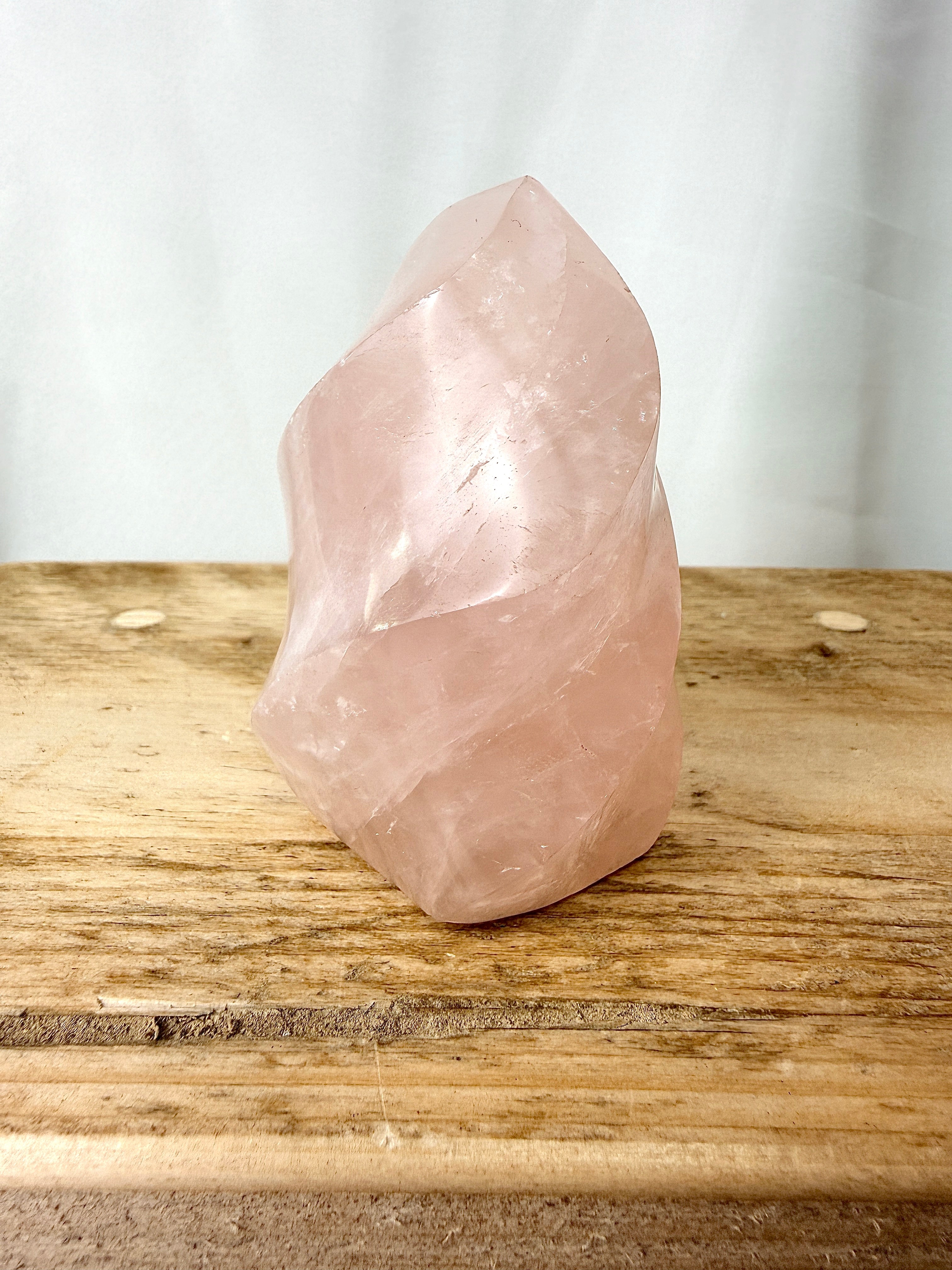 Small Rose Quartz Flame