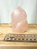 Small Rose Quartz Flame