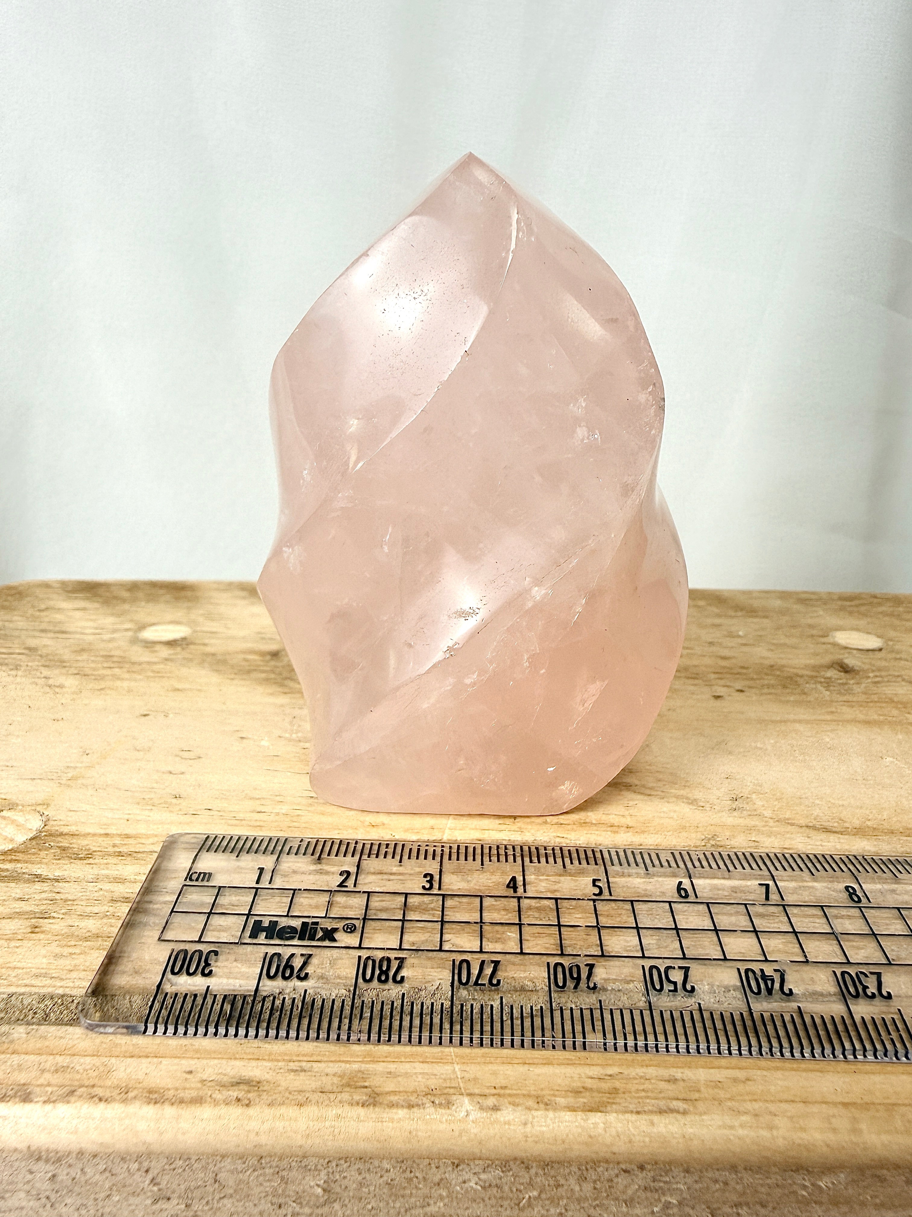 Small Rose Quartz Flame