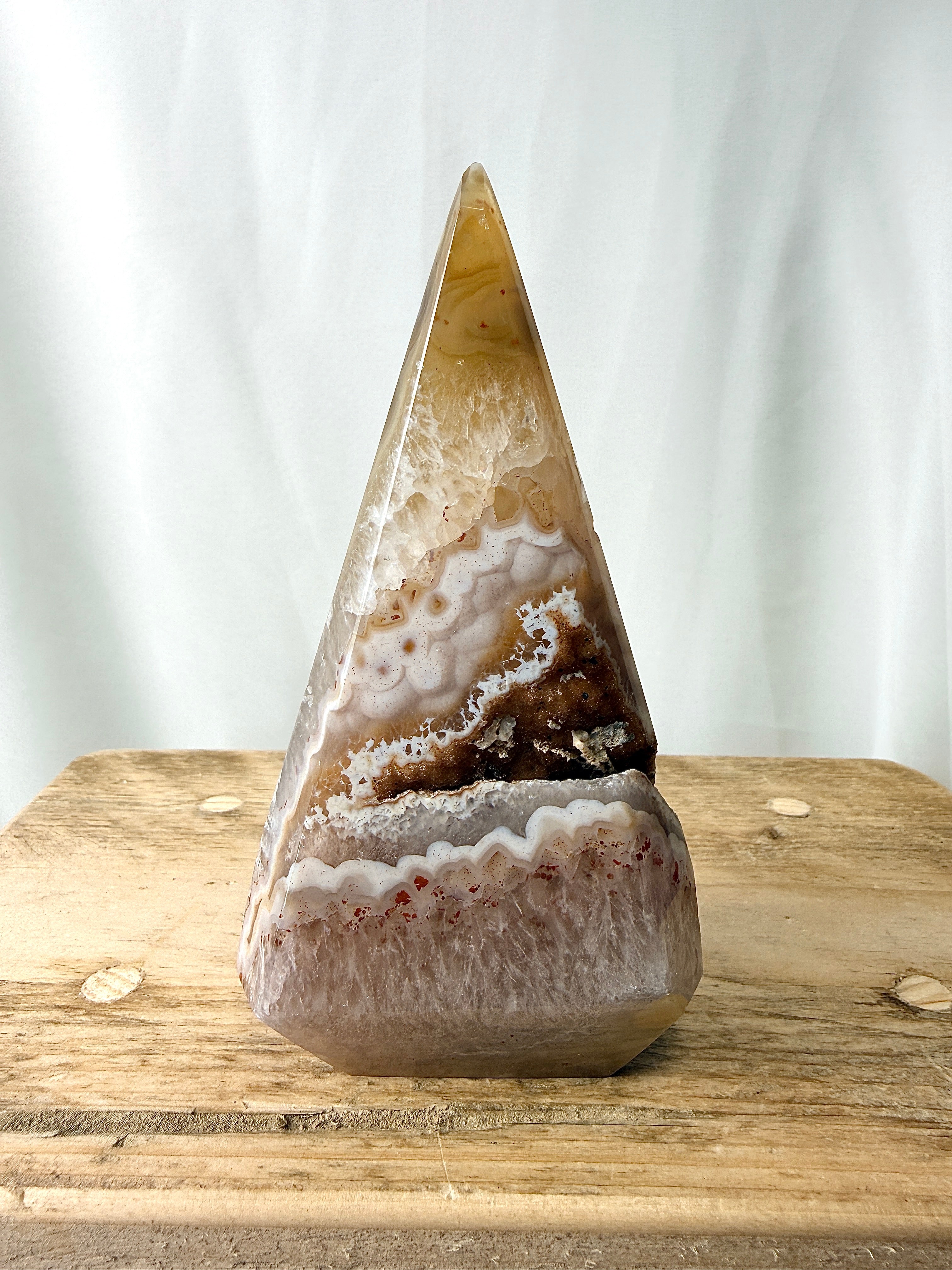 Druzy Agate Cone Point