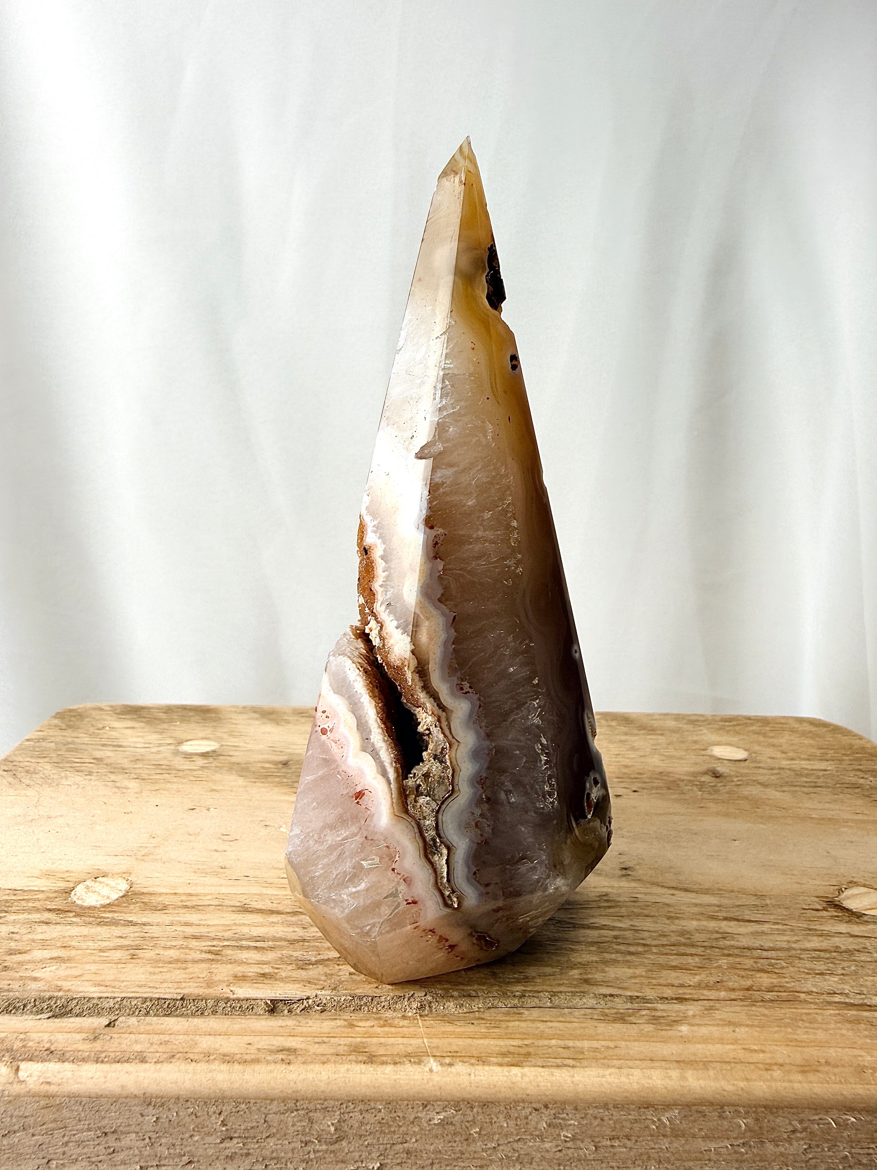 Druzy Agate Cone Point