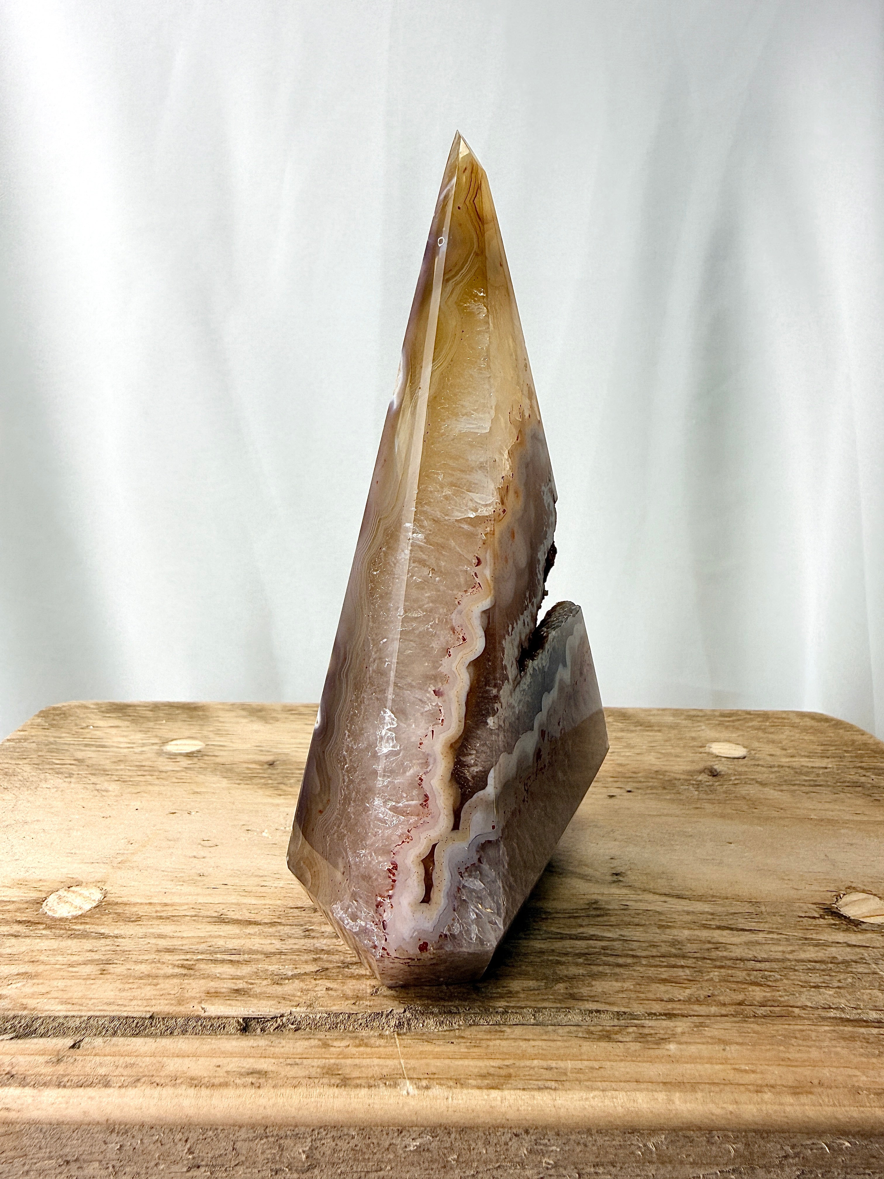 Druzy Agate Cone Point