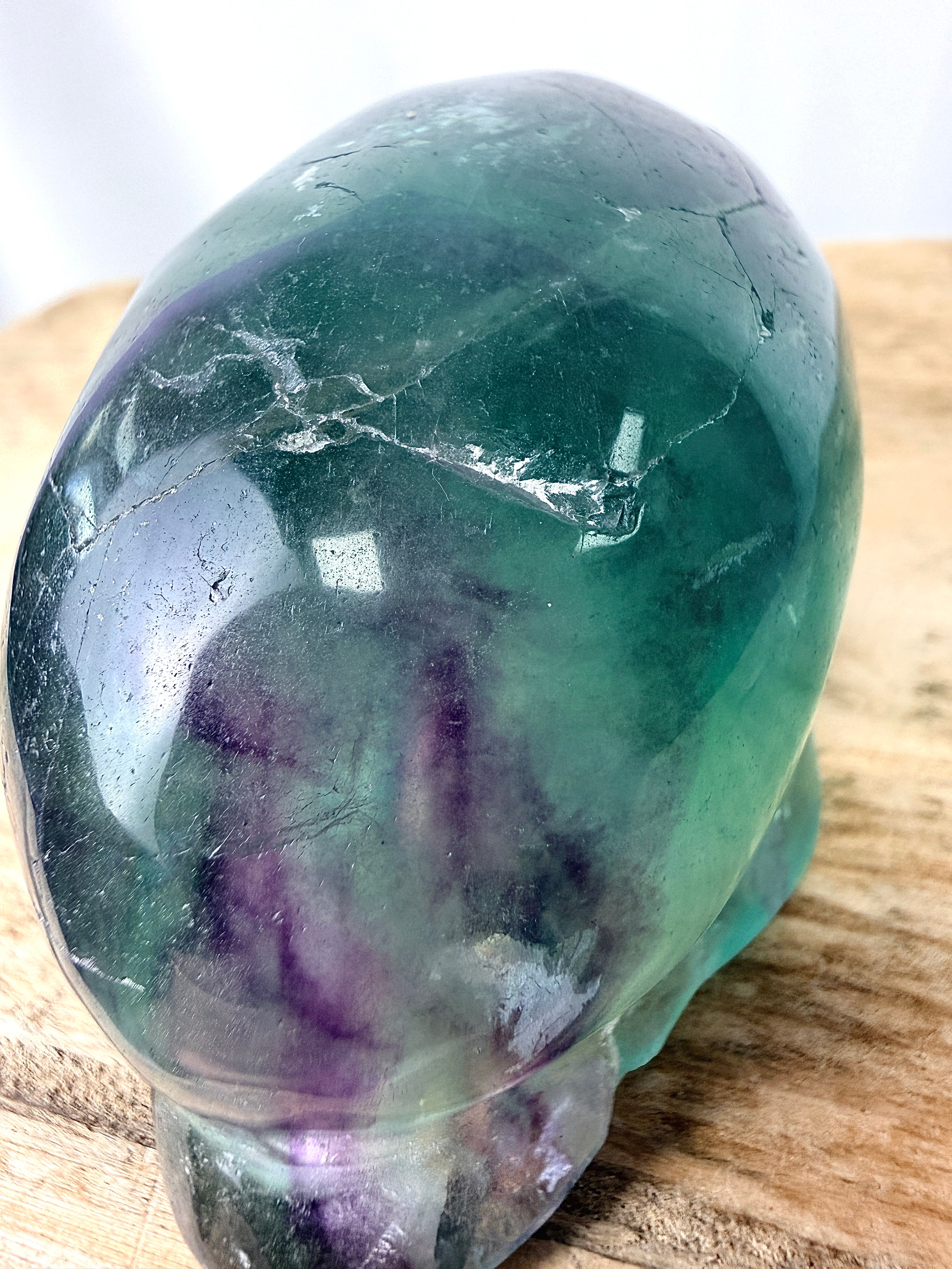 Rainbow Fluorite Conch Shell (#3)
