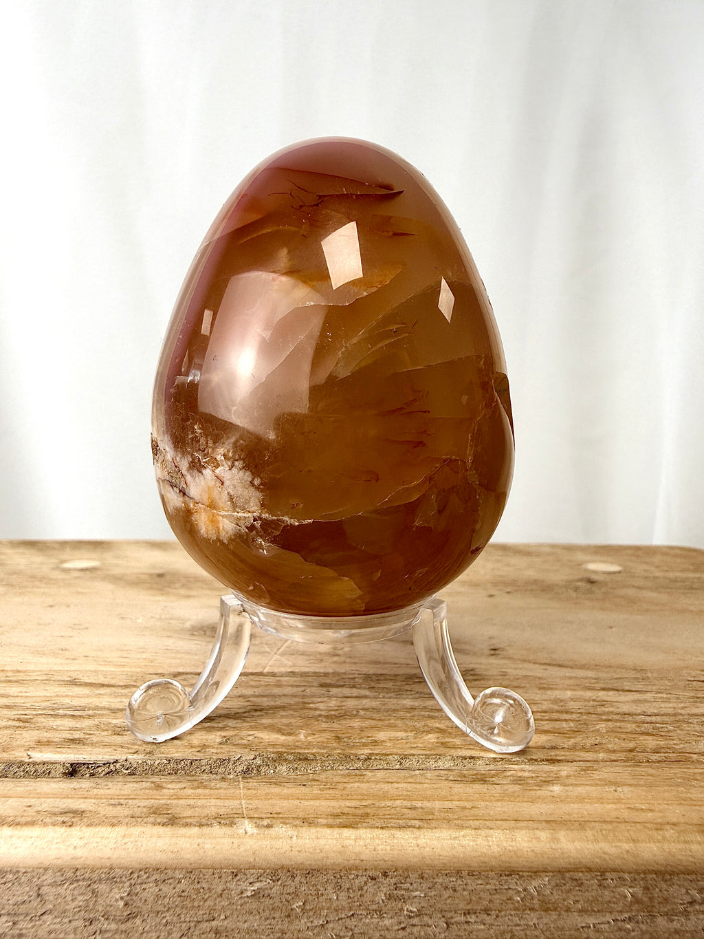 Flower Agate Egg