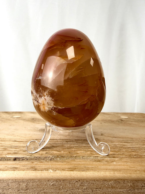Flower Agate Egg