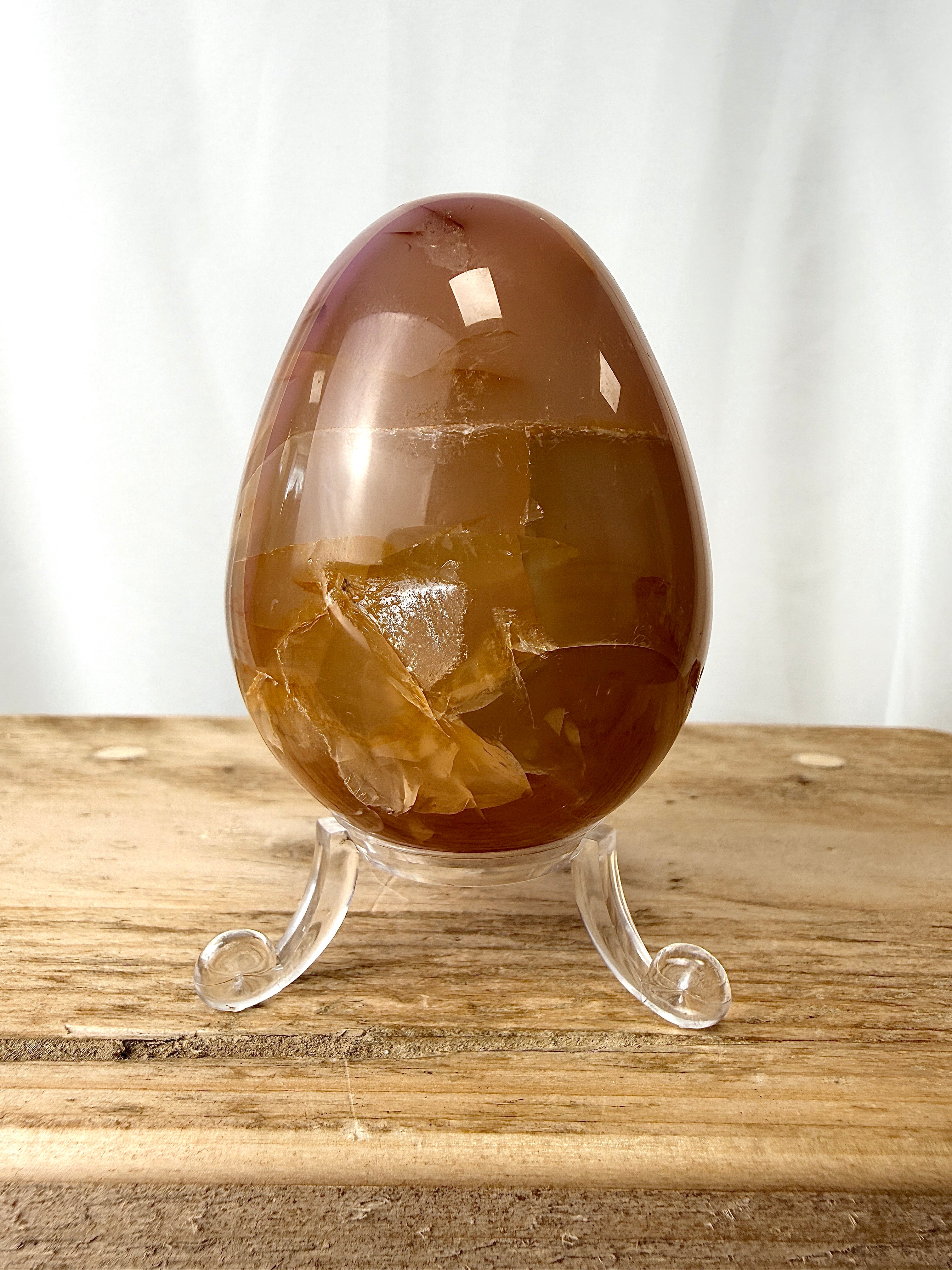 Flower Agate Egg